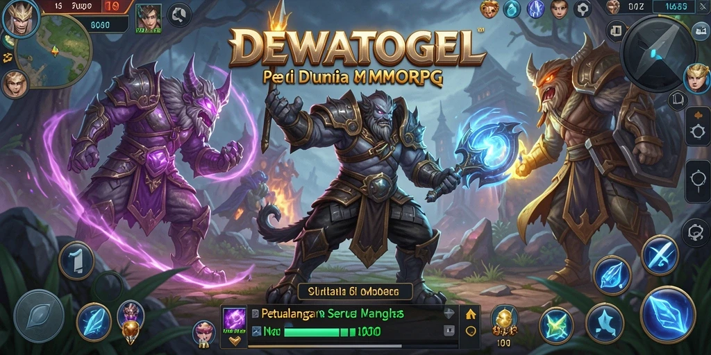 Gameplay seru DEWATOGEL dalam dunia MMORPG.