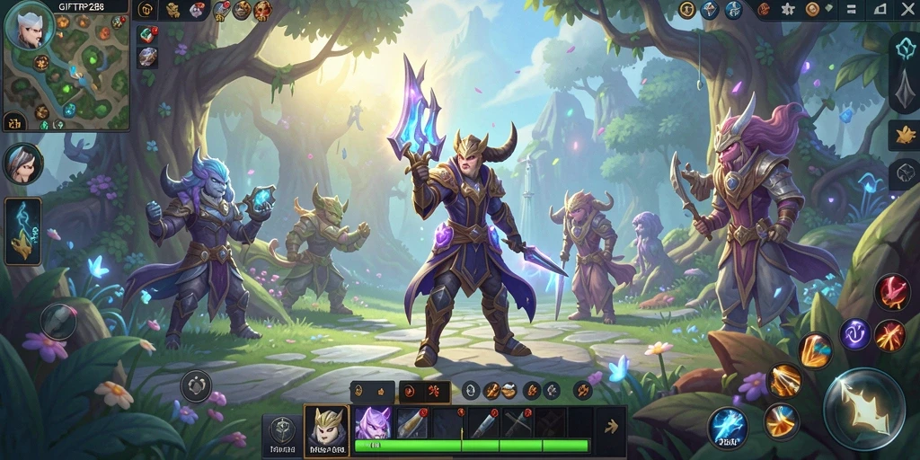 Screenshot utama GIFTRP288 menampilkan aksi seru dalam petualangan MMORPG.