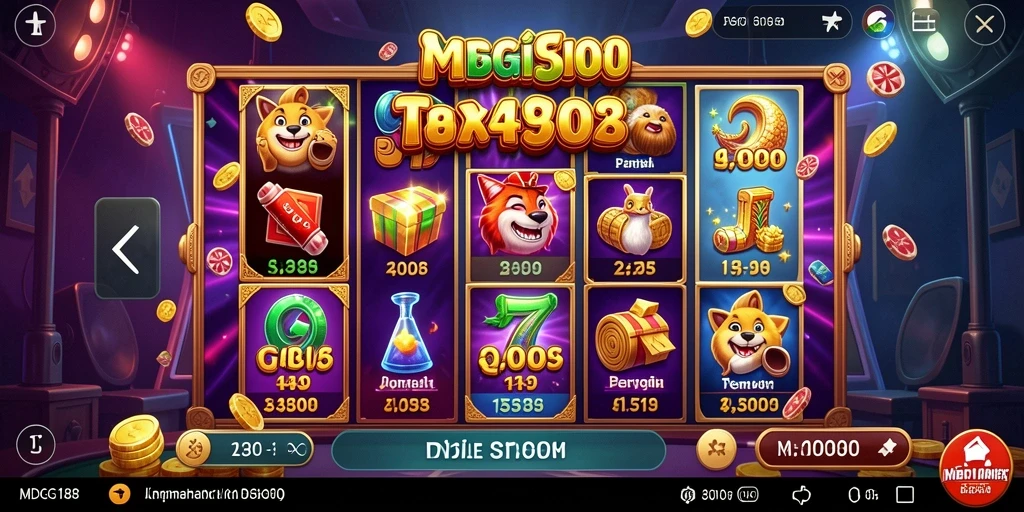 Screenshot gameplay MDG188 menampilkan mesin slot yang menarik dan berwarna.