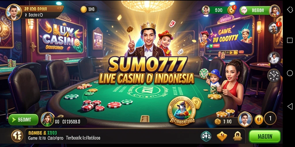 Tampilan gameplay Live Casino yang menarik dan interaktif di SUMO777.