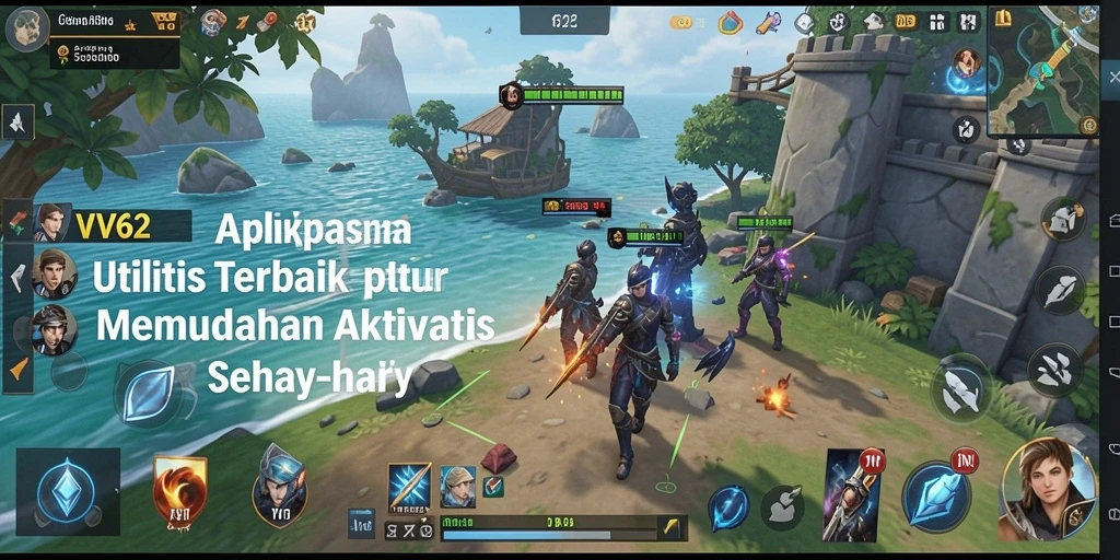 Tampilan aplikasi VV62 dengan fitur-fitur utilitas yang lengkap.