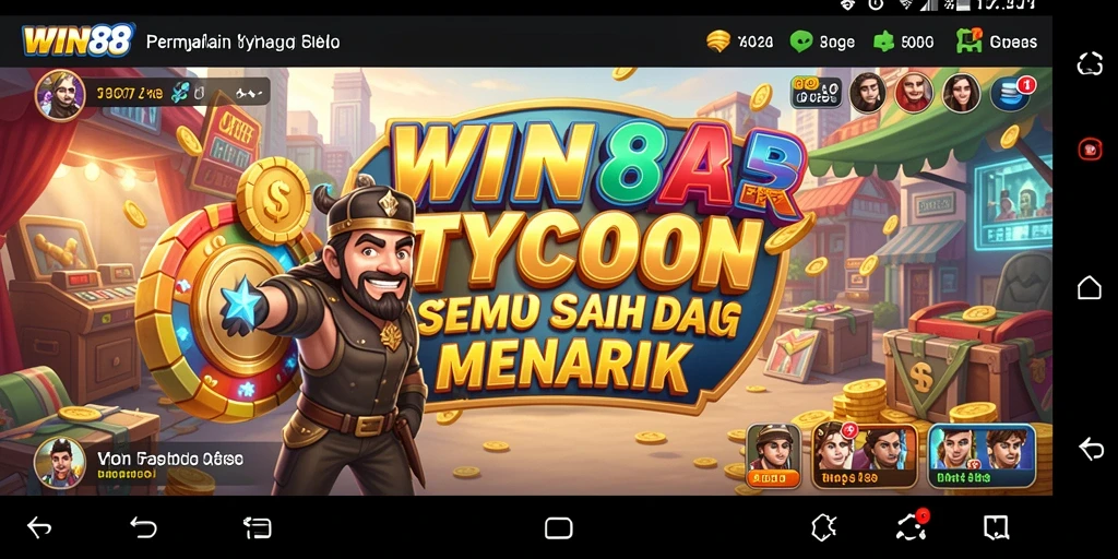 Screenshot utama WIN88 menampilkan gameplay seru Tycoon yang menantang.