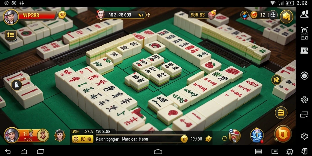 Tampilan gameplay WP888 yang menarik dan interaktif di Mahjong.
